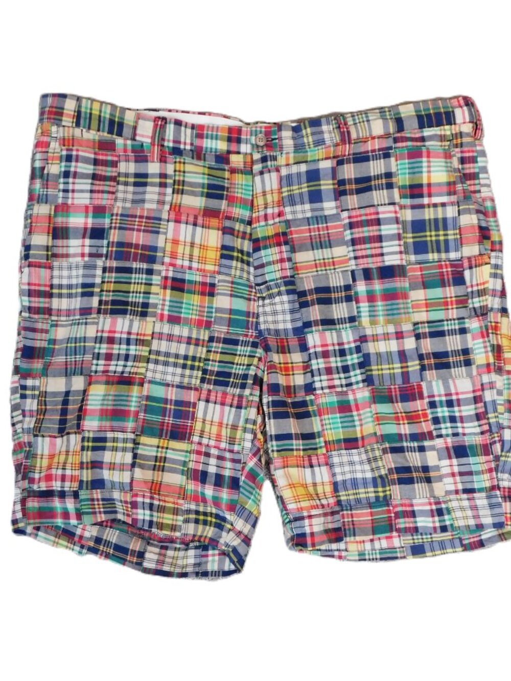 Polo Ralph Lauren Patchwork Madras Shorts | Classic Fit | Preppy | EUC | 44B - Picture 9 of 9